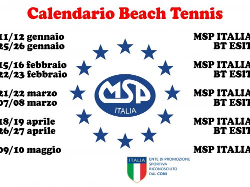 Calendario Eventi Beach Tennis